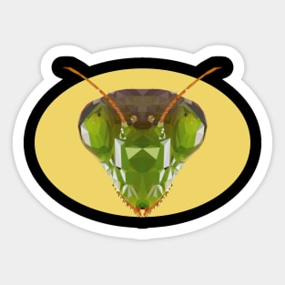 Mantis praying mantis Polygon children gift Sticker